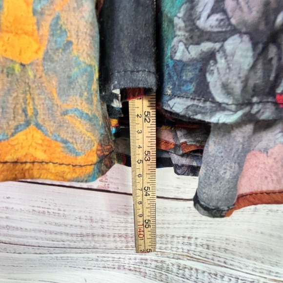 Soft Surroundings Floral Patchwork Maxi Dress 2X V-Neck Tiered Boho Peasant - Picture 4 of 13